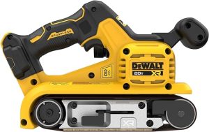 2. DEWALT DCW220B Cordless Belt Sander for Woodworking