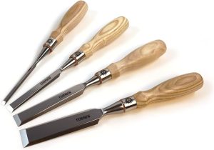 6. Narex 4 Piece Set of Richter Extra Bevel Edge Chisel